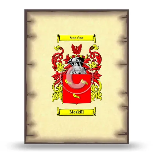 Meskill Coat of Arms Print