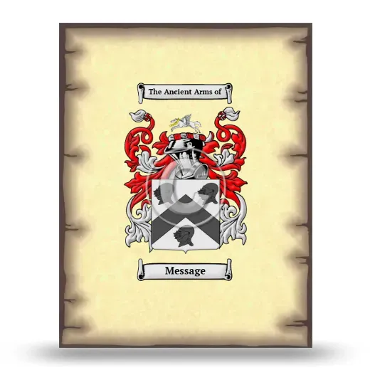 Message Coat of Arms Print