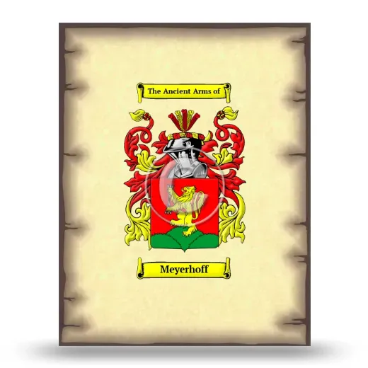 Meyerhoff Coat of Arms Print