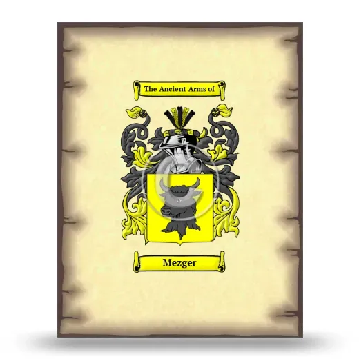 Mezger Coat of Arms Print