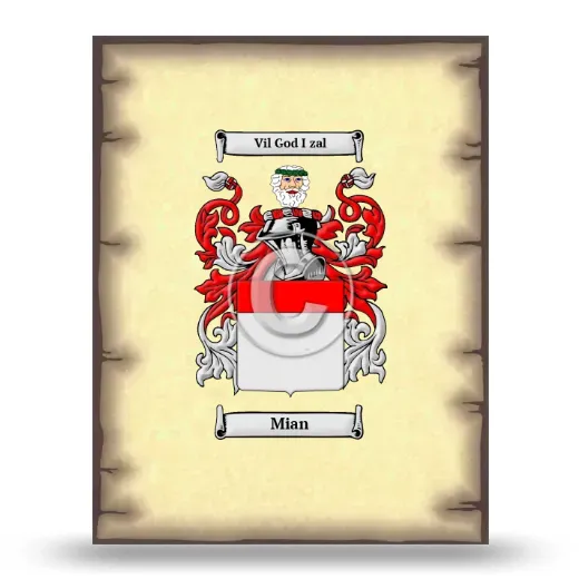Mian Coat of Arms Print