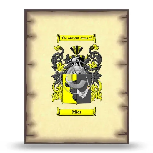 Mies Coat of Arms Print