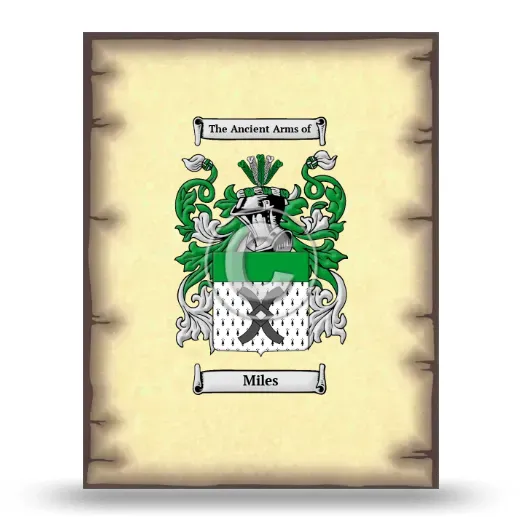 Miles Coat of Arms Print