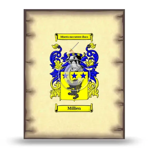 Millien Coat of Arms Print