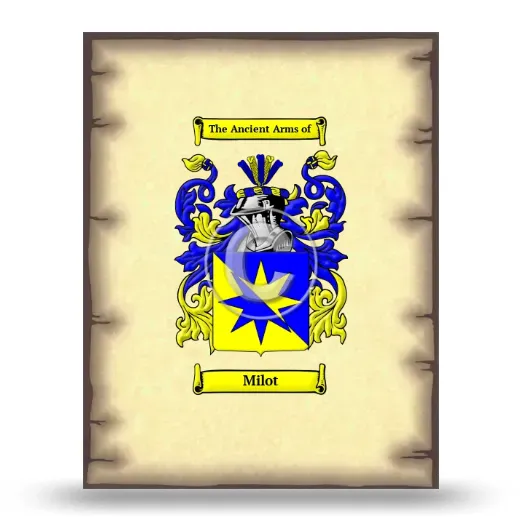 Milot Coat of Arms Print