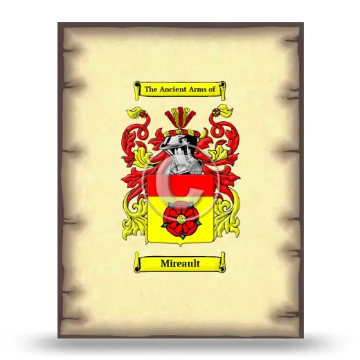 Mireault Coat of Arms Print