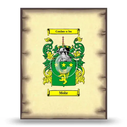 Mohr Coat of Arms Print