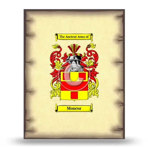 Moncur Coat of Arms Print