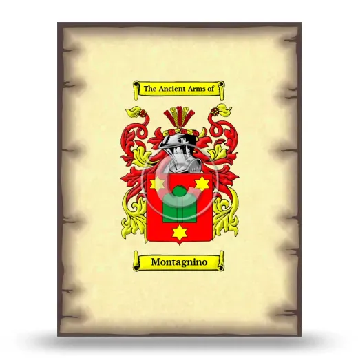 Montagnino Coat of Arms Print