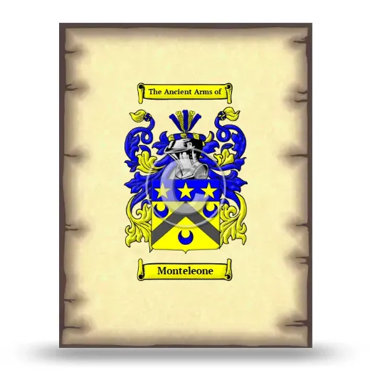Monteleone Coat of Arms Print