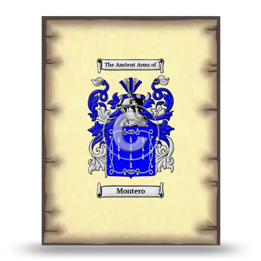 Montero Coat of Arms Print