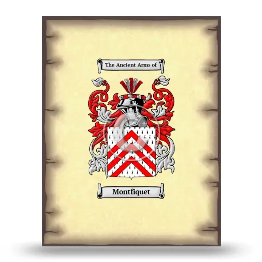 Montfiquet Coat of Arms Print