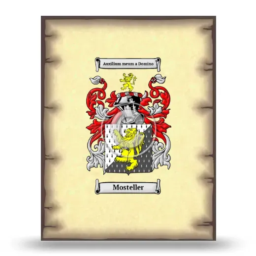 Mosteller Coat of Arms Print