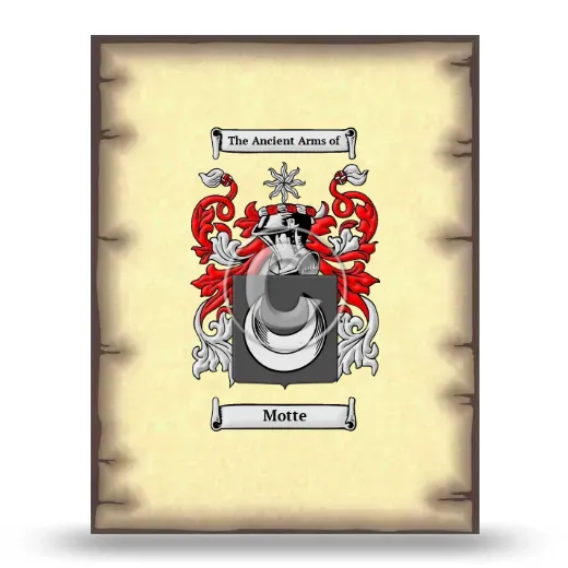 Motte Coat of Arms Print