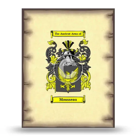 Mousseau Coat of Arms Print