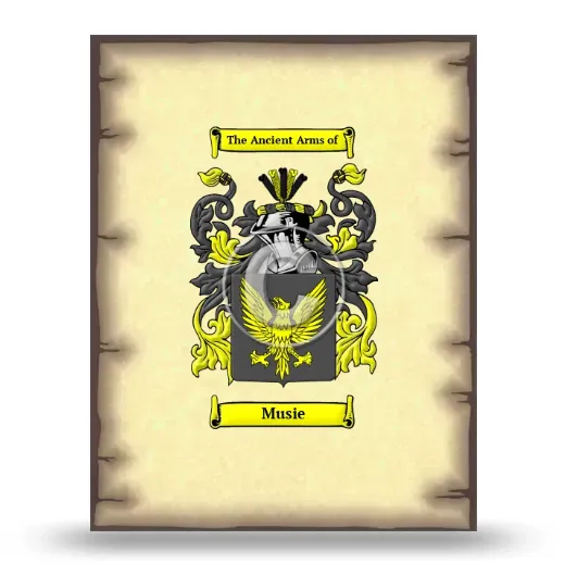Musie Coat of Arms Print