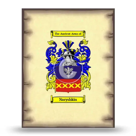 Naryshkin Coat of Arms Print