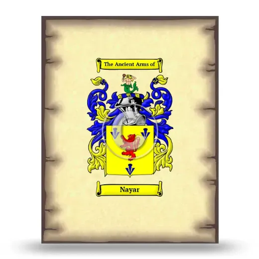 Nayar Coat of Arms Print