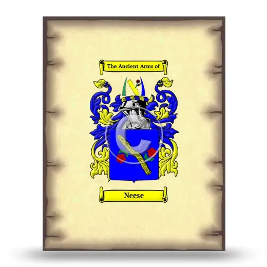 Neese Coat of Arms Print