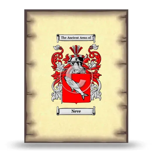 Neve Coat of Arms Print