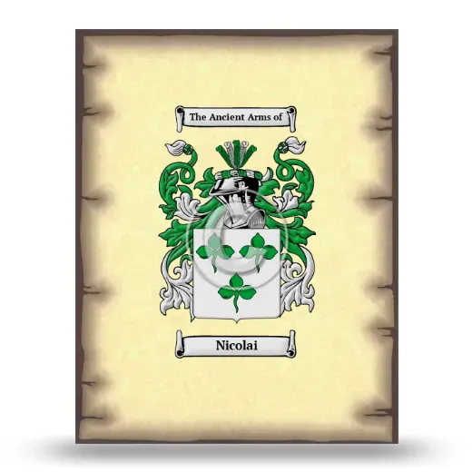 Nicolai Coat of Arms Print