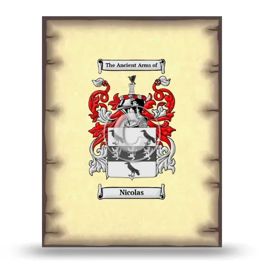 Nicolas Coat of Arms Print