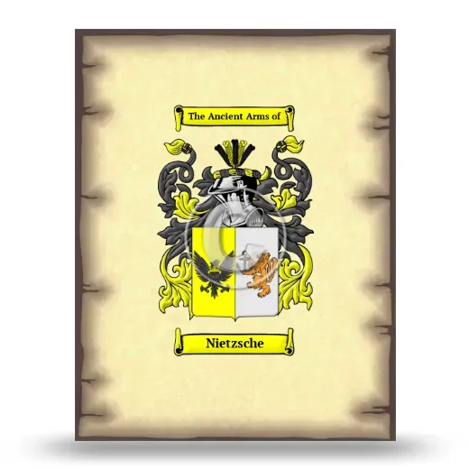 Nietzsche Coat of Arms Print