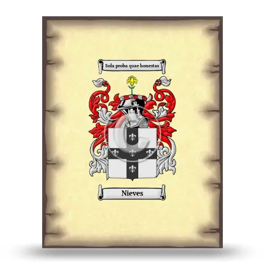 Nieves Coat of Arms Print
