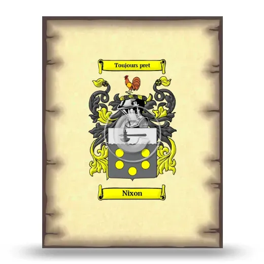 Nixon Coat of Arms Print