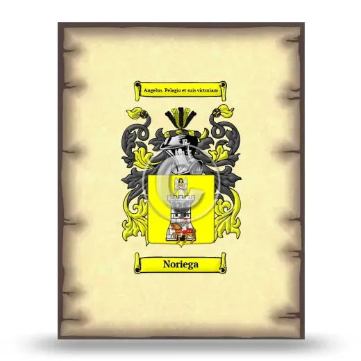 Noriega Coat of Arms Print
