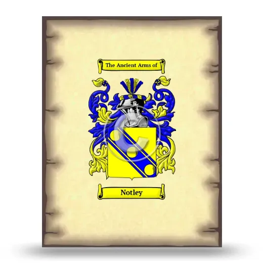 Notley Coat of Arms Print