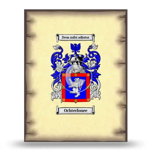 Ochterlonee Coat of Arms Print