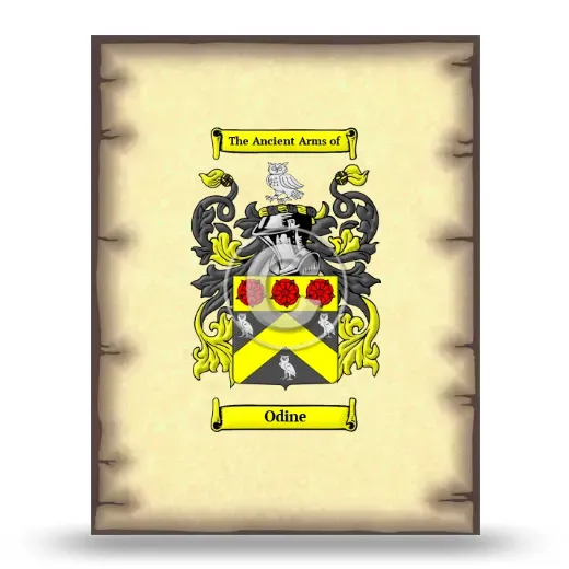 Odine Coat of Arms Print