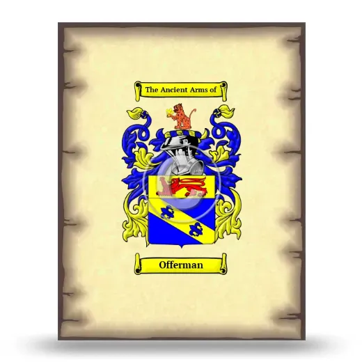 Offerman Coat of Arms Print