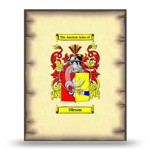 Oleson Coat of Arms Print