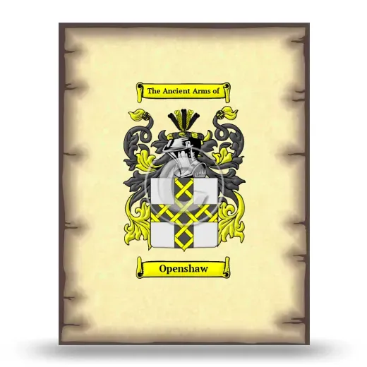 Openshaw Coat of Arms Print