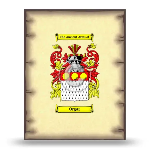 Orgar Coat of Arms Print