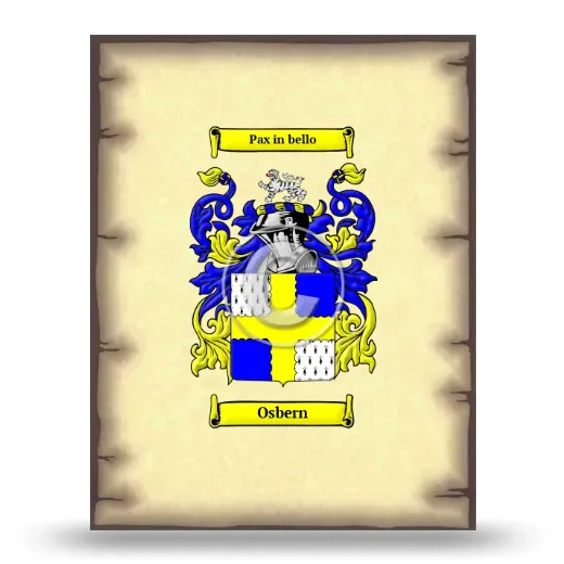 Osbern Coat of Arms Print
