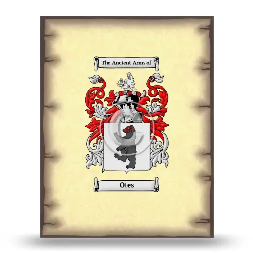 Otes Coat of Arms Print