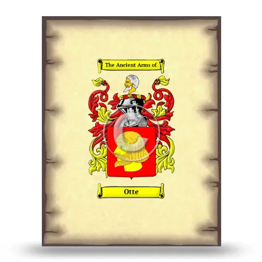 Otte Coat of Arms Print