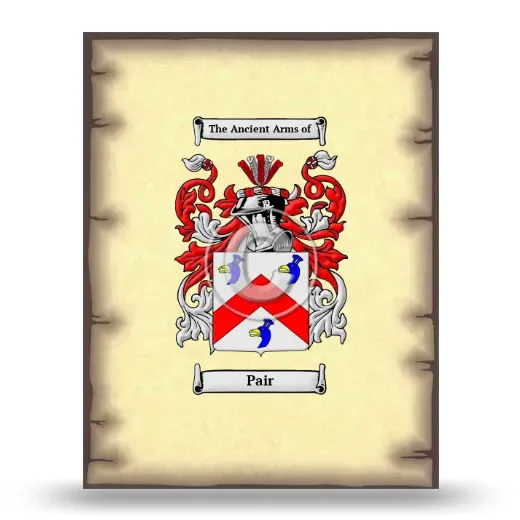 Pair Coat of Arms Print