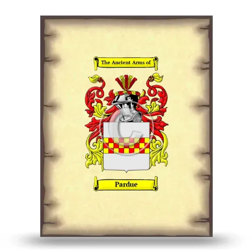 Pardue Coat of Arms Print