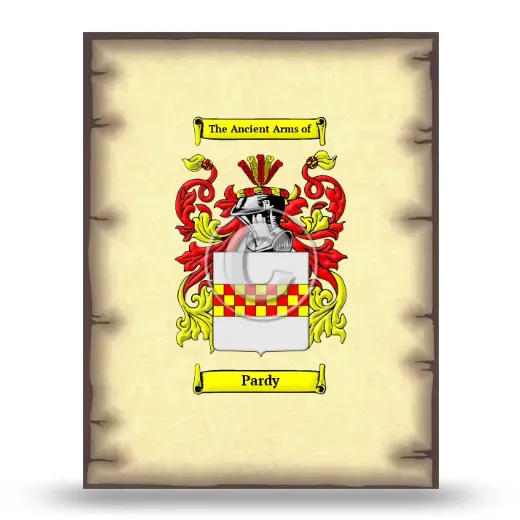 Pardy Coat of Arms Print