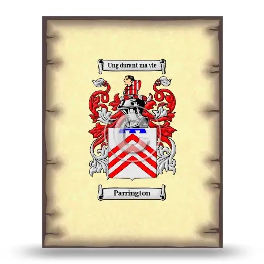 Parrington Coat of Arms Print