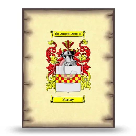 Partay Coat of Arms Print