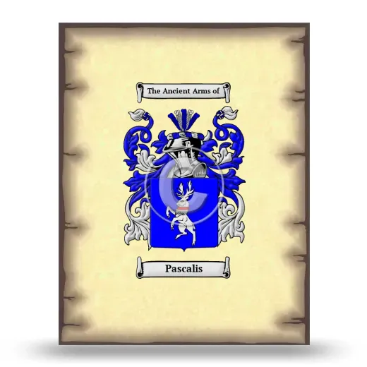 Pascalis Coat of Arms Print