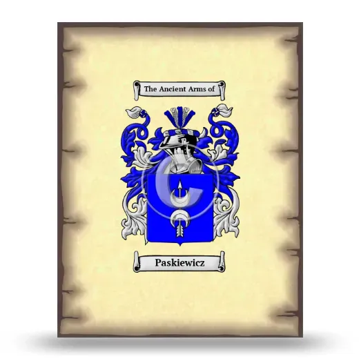 Paskiewicz Coat of Arms Print