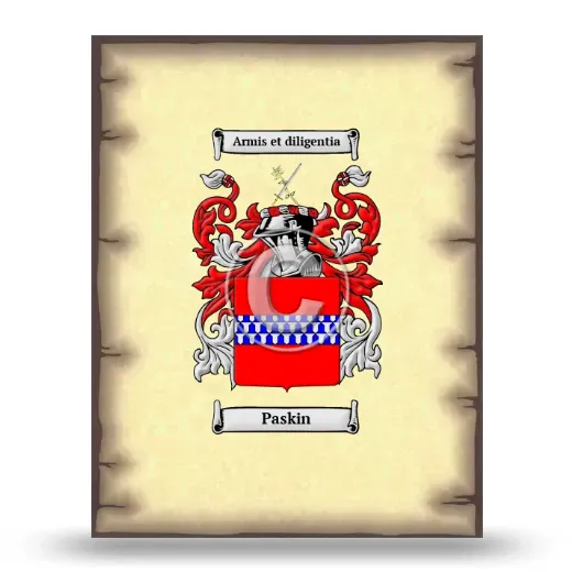 Paskin Coat of Arms Print