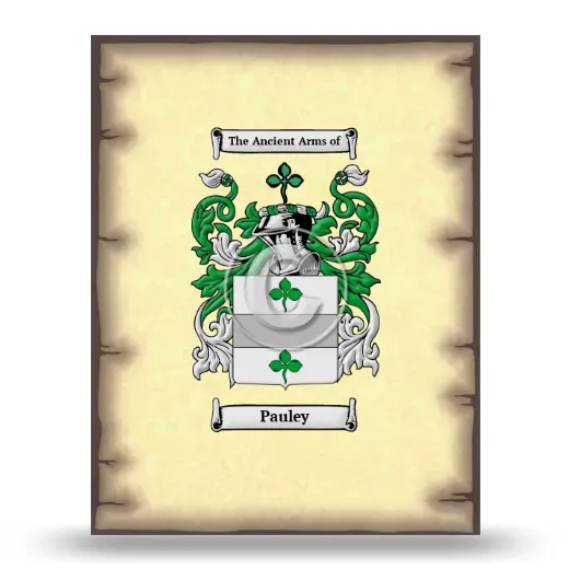 Pauley Coat of Arms Print
