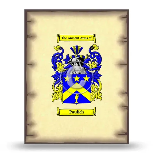 Paulich Coat of Arms Print